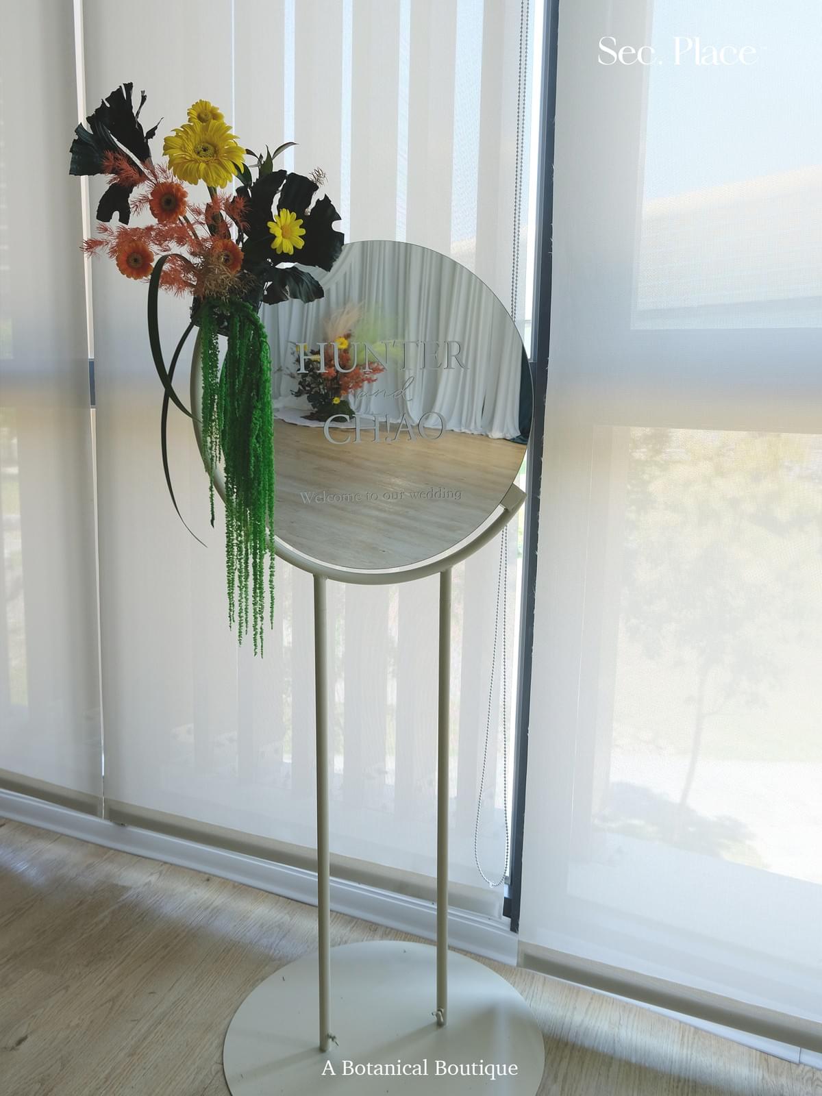 客製化永生花迎賓牌