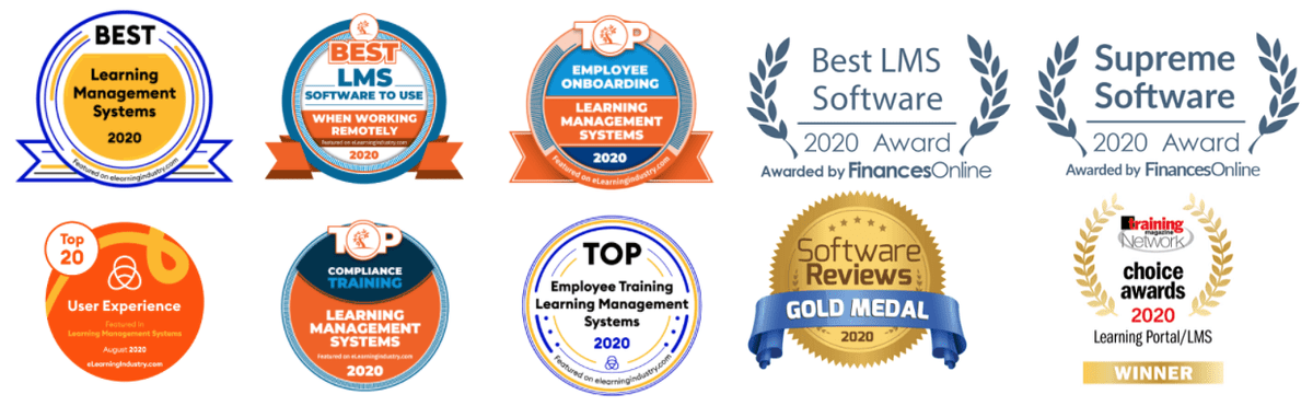 TalentLMS awarded best online learning management system 2020