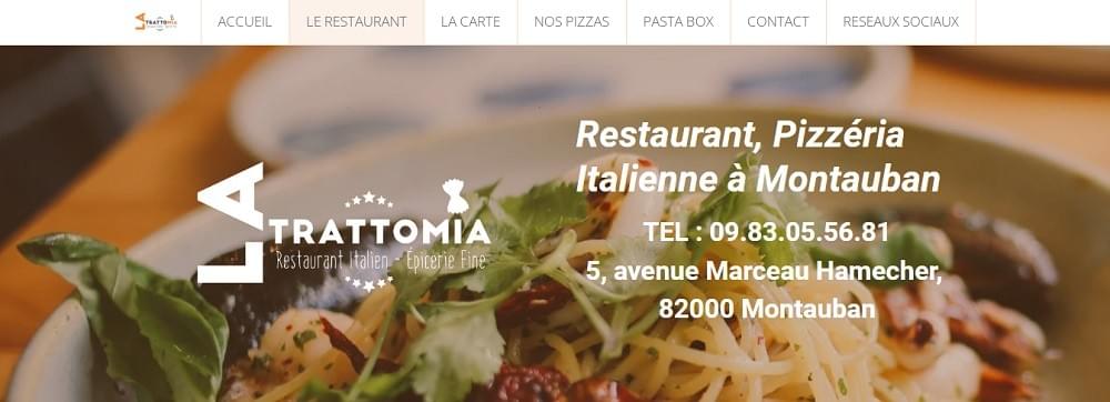 Exemple de Nouvelle Entreprise de Restauration Italienne La Trattomia