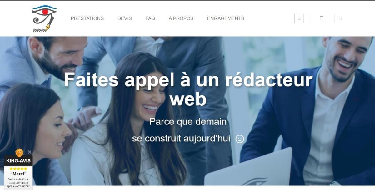 Le site Ecrivain Redacteur sur Strikingly