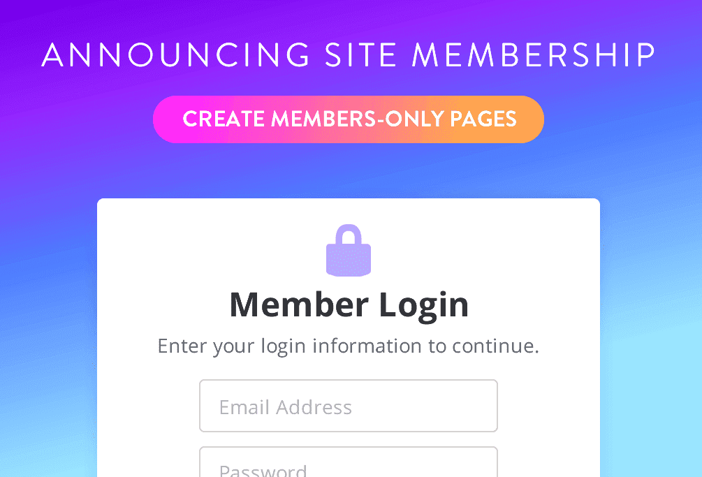 خيارات تسجيل دخول الأعضاء لتأمين المواقع