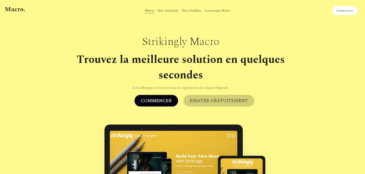 Idées de création de sites Web