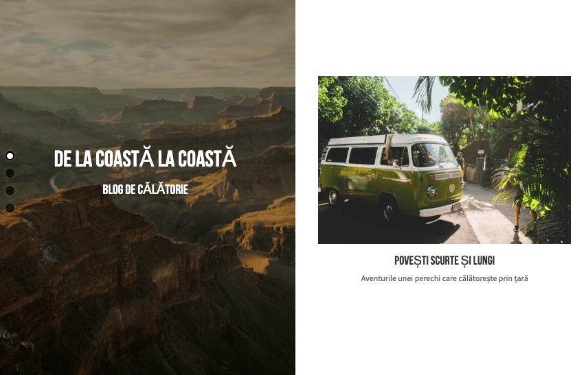 Șablon de blog perspectivă