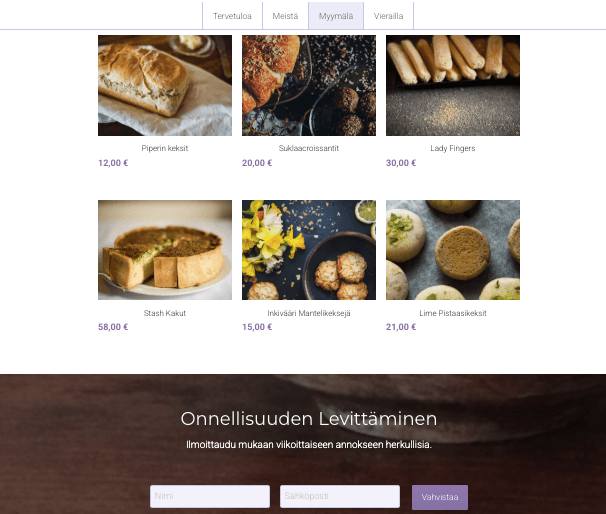 Minimaalinen myymälämalli Strikinglyltä