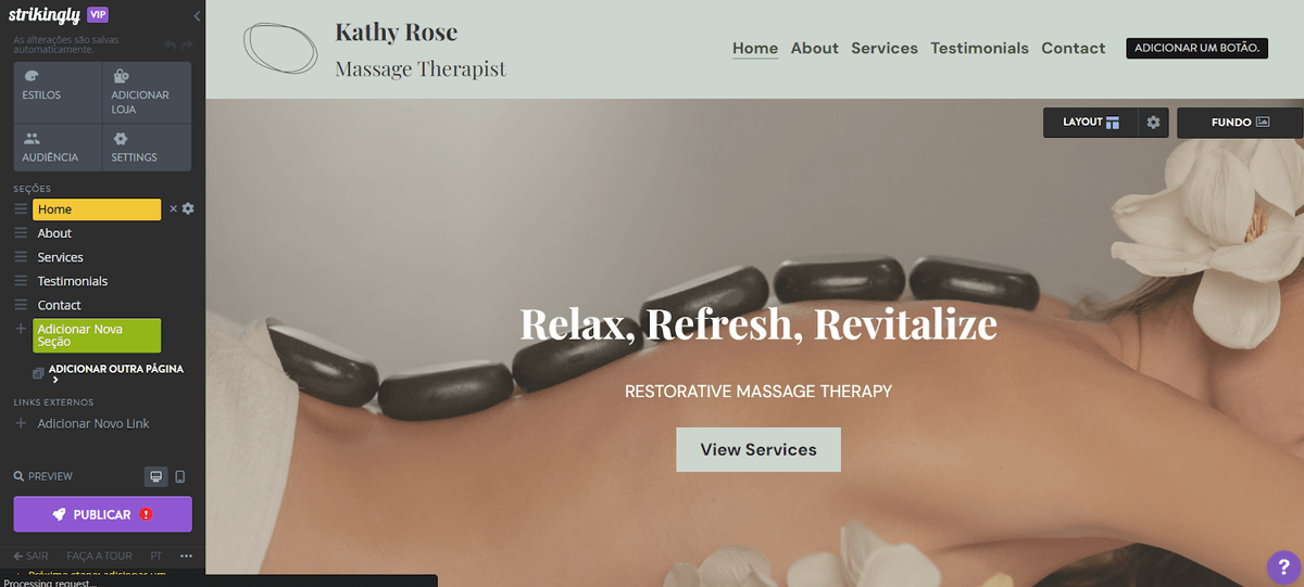 Evite o tempo de inatividade do site com o construtor de sites de arrastar e soltar fácil do Strikingly