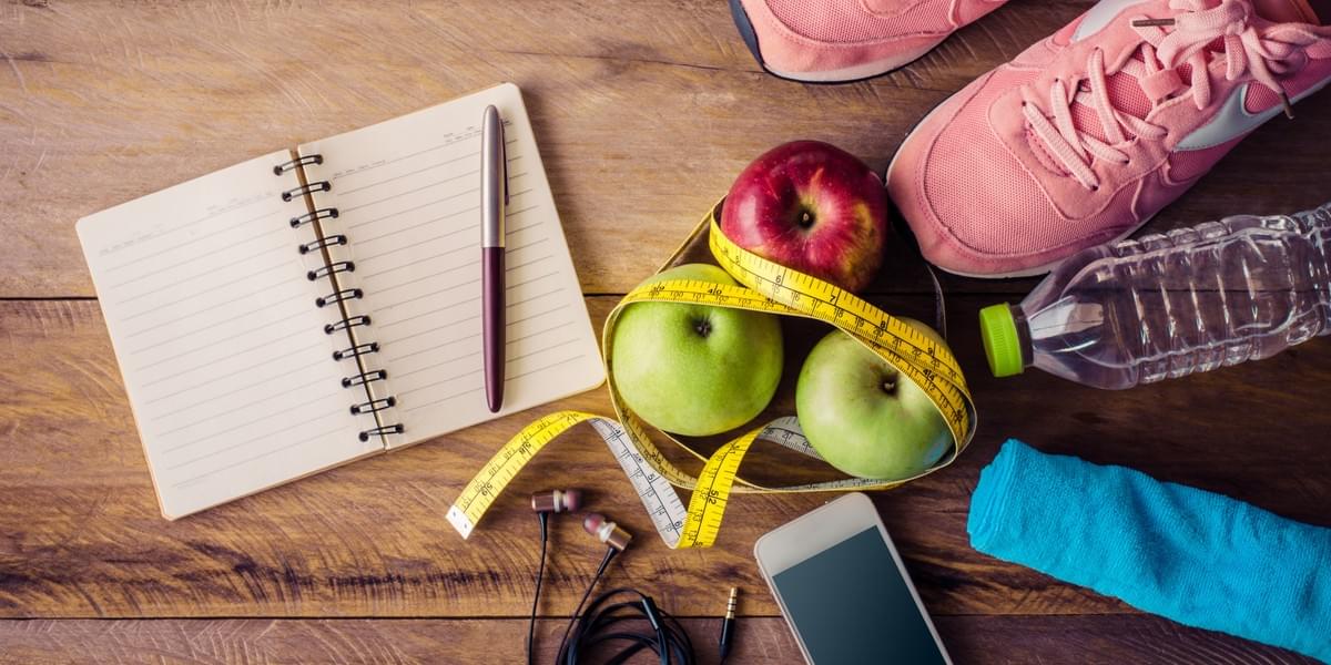 Viaje de fitness de una mujer