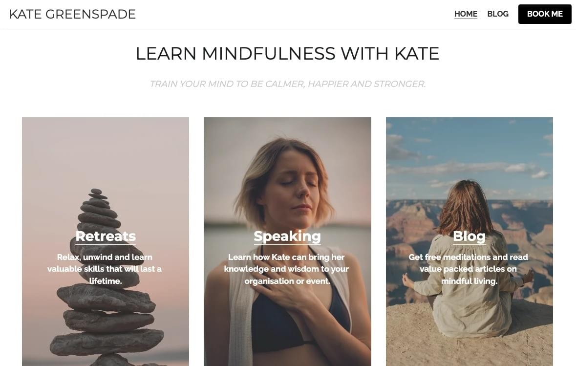 Plantilla de Strikingly