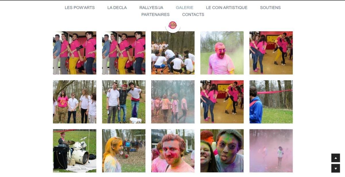 Le site Flower Powart sur Strikingly