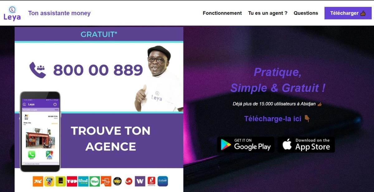 Le site Leya Assistante sur Strikingly