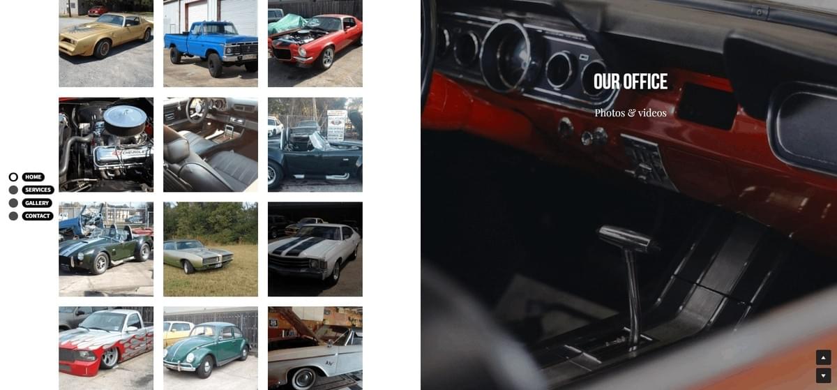 車のウェブサイト