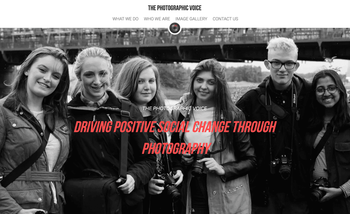 Webová stránka Photo Voice