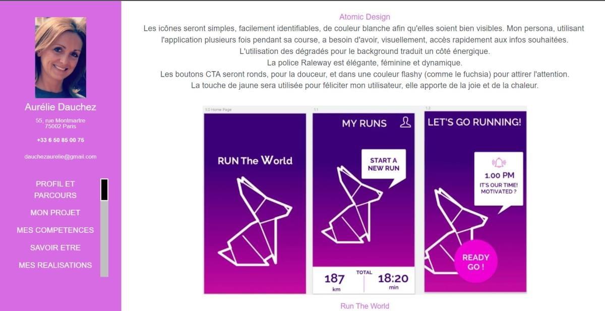 Le site Aurelie Dauchez_portfolio_2020 sur Strikingly