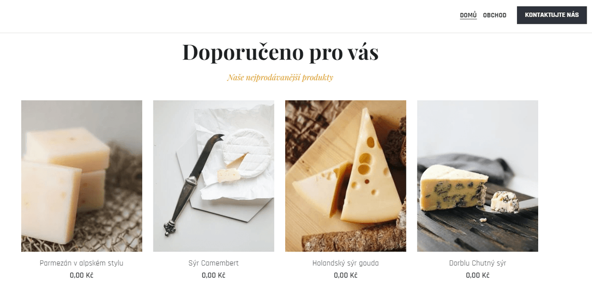 Šablona Cheesy Land