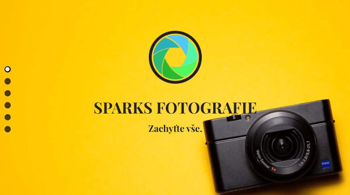Sparks Photography Template from Strikingly