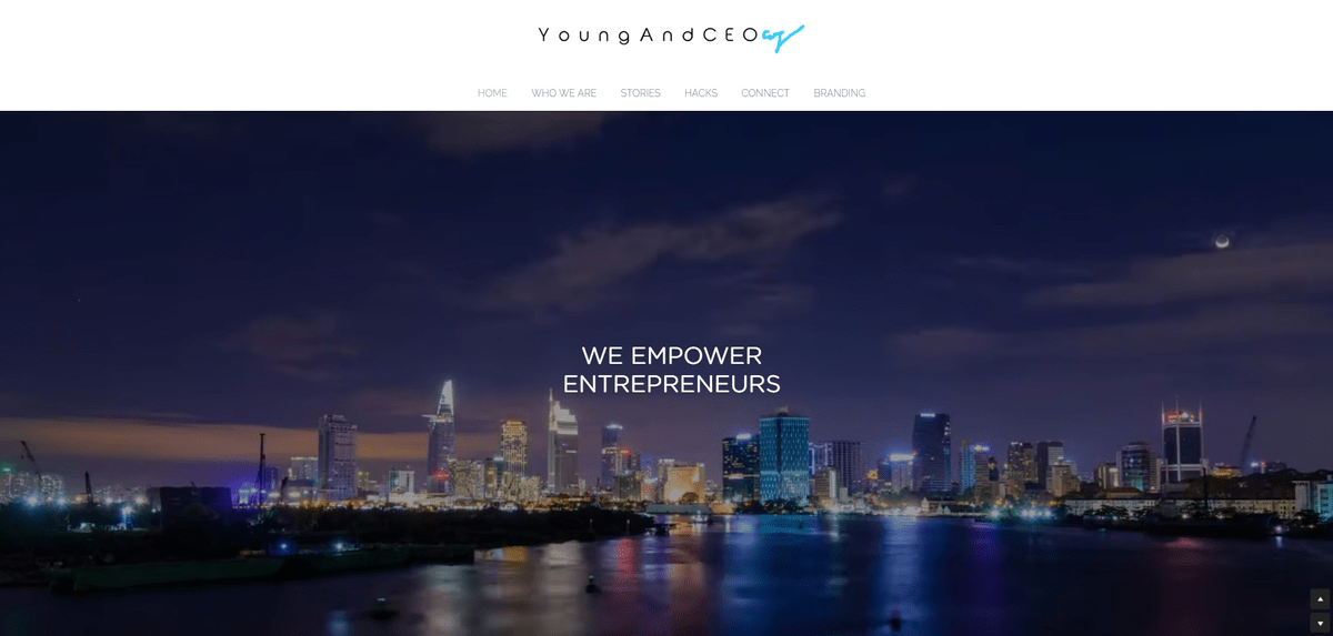 在Strikingly的网页URL