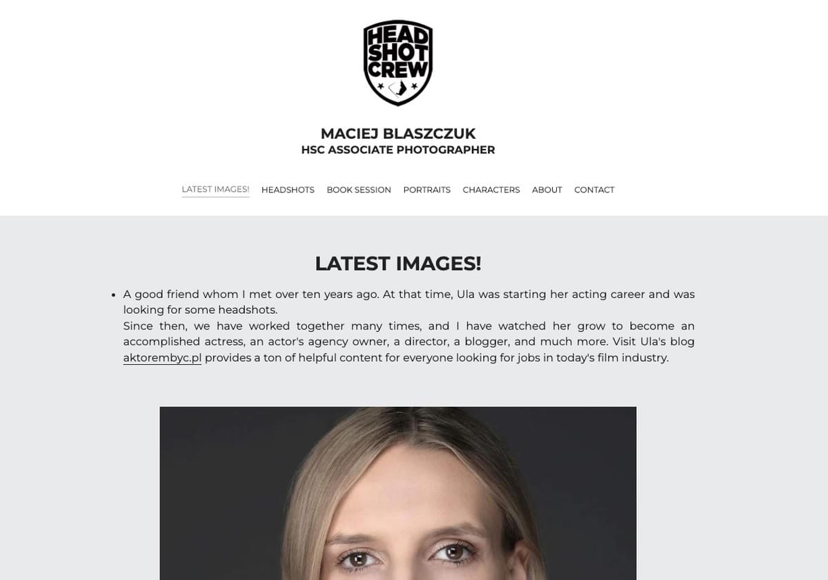 Maciej Blaszcukのウェブサイト