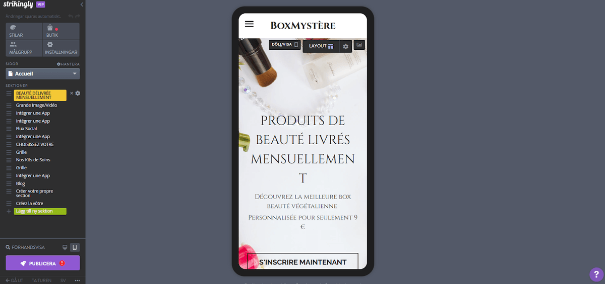 Förbättra din webbplats med sömlös bildintegration med Strikingly