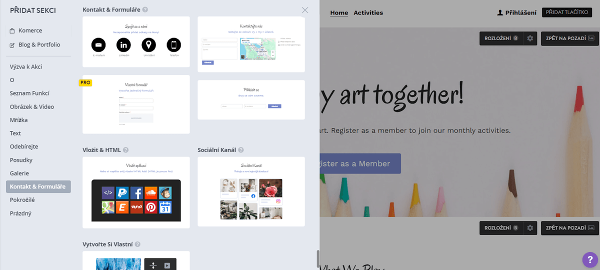 Výrazné používání kontaktů a formulářů pro sledování zpětné vazby od zákazníků