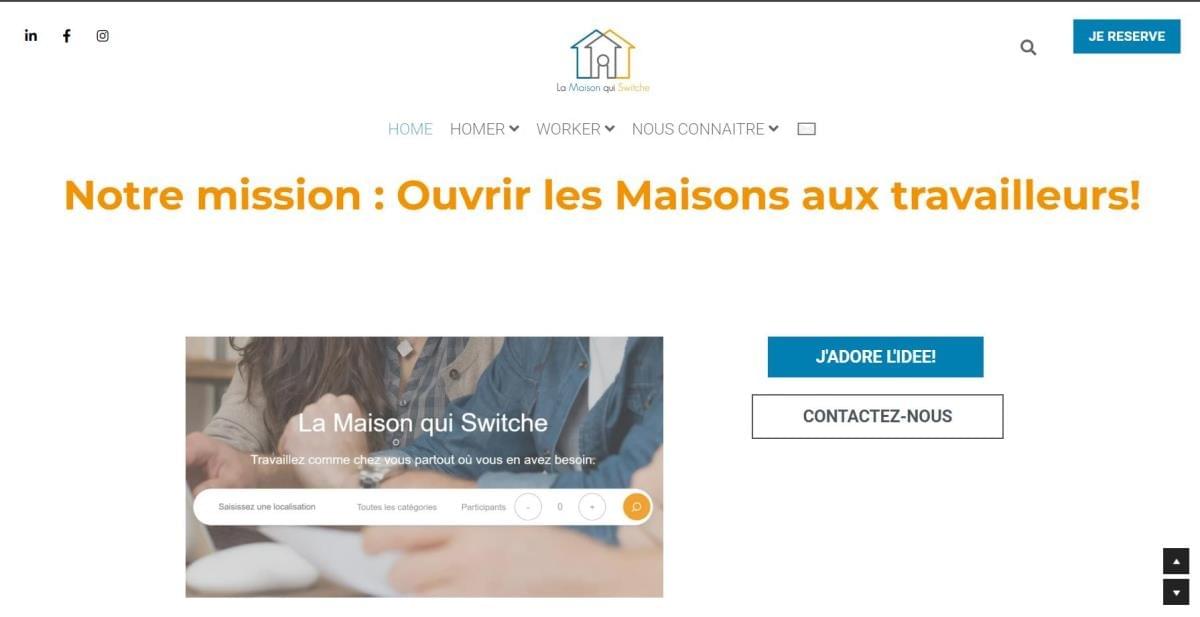 Le site Maison Switche sur Strikingly