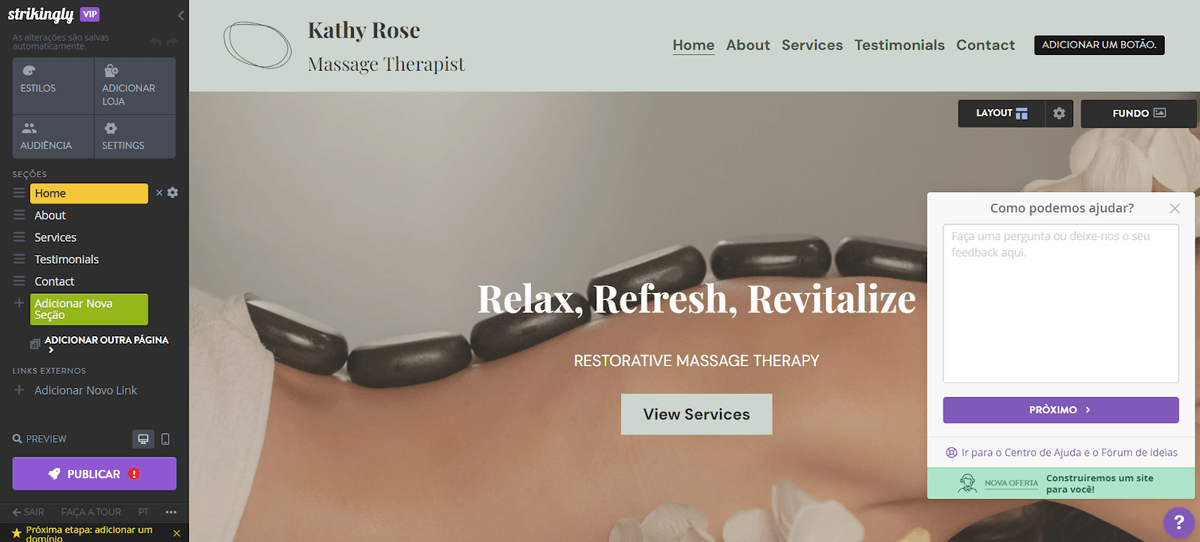 Evite o tempo de inatividade do site com a Central de Ajuda Strikingly