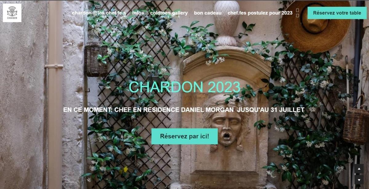 Le site Chardon Arles sur Strikingly