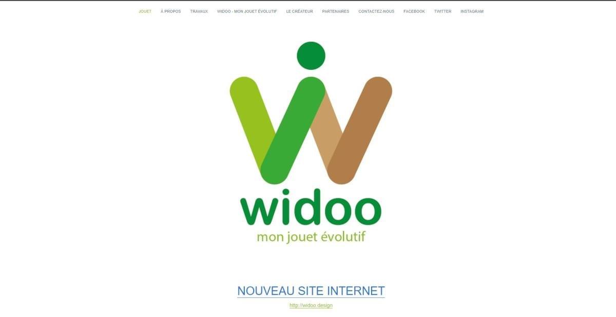Le site Widoo sur Strikingly