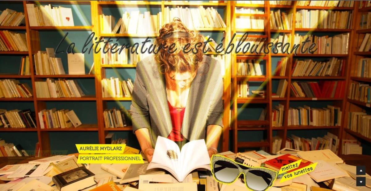 Le site Aurelie Portfolio sur Strikingly