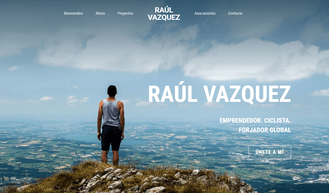 Plantilla Brillante de Strikingly