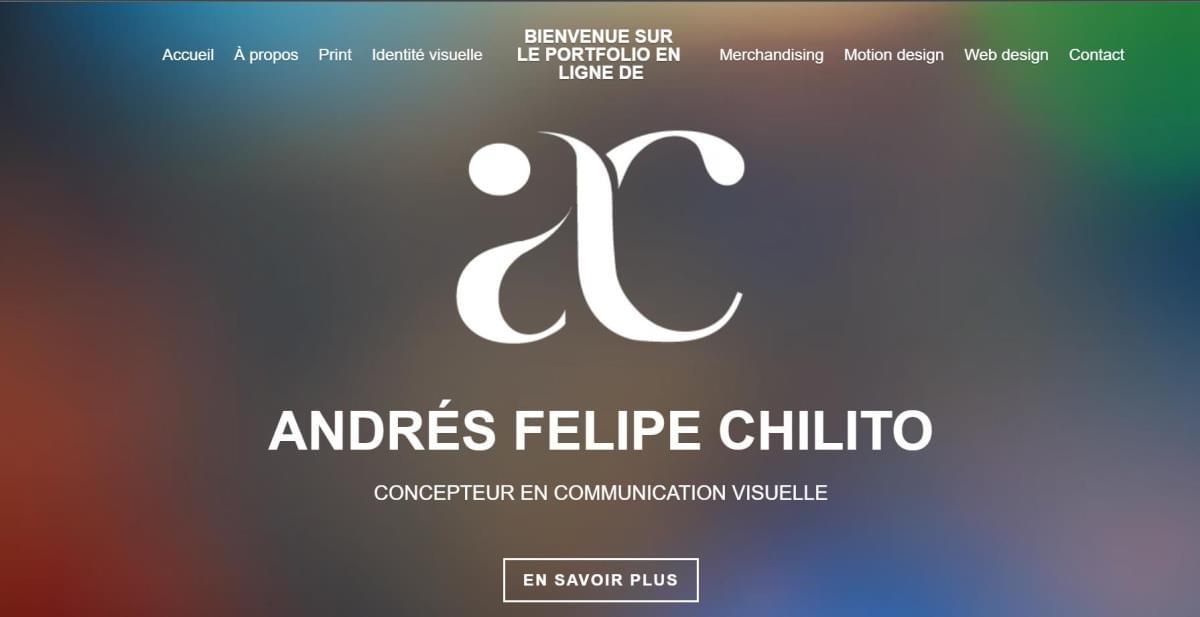 Le site Chilito Graphisme Publicitaire sur Strikingly