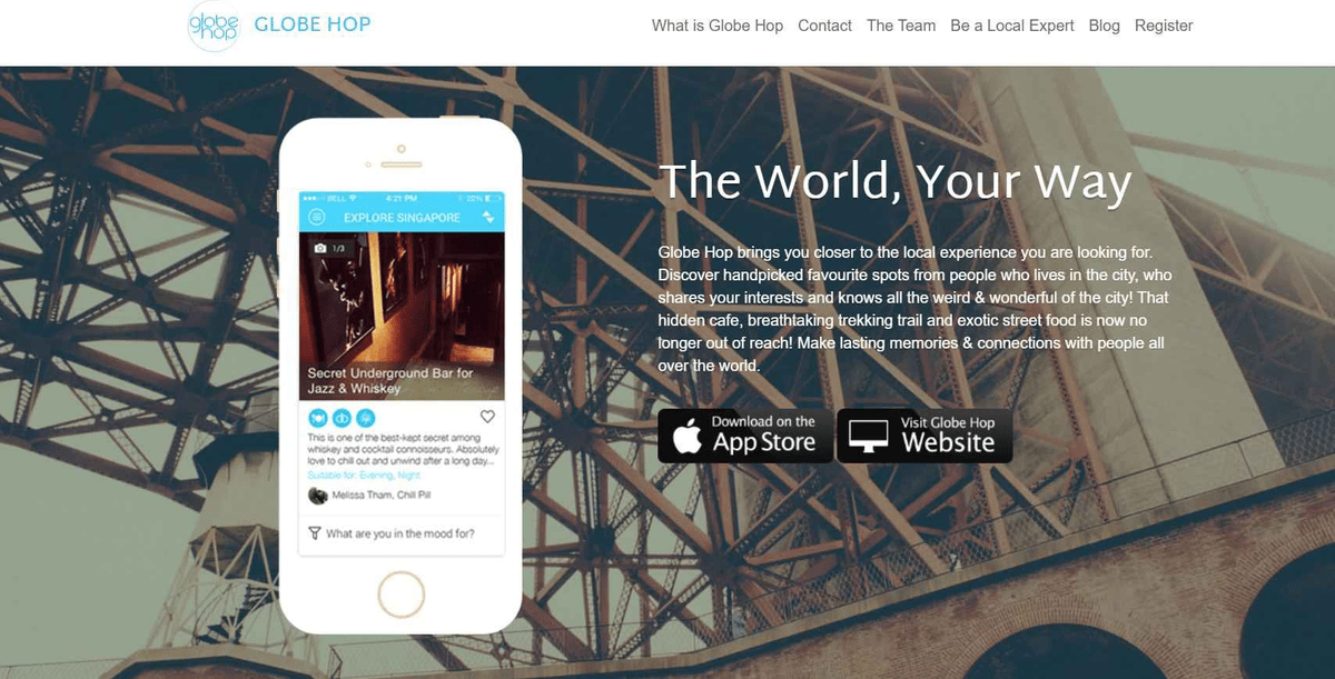 Digital marketing with Globe Hop