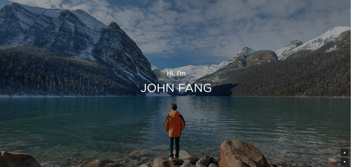 Plantilla de sitio web de John Fang