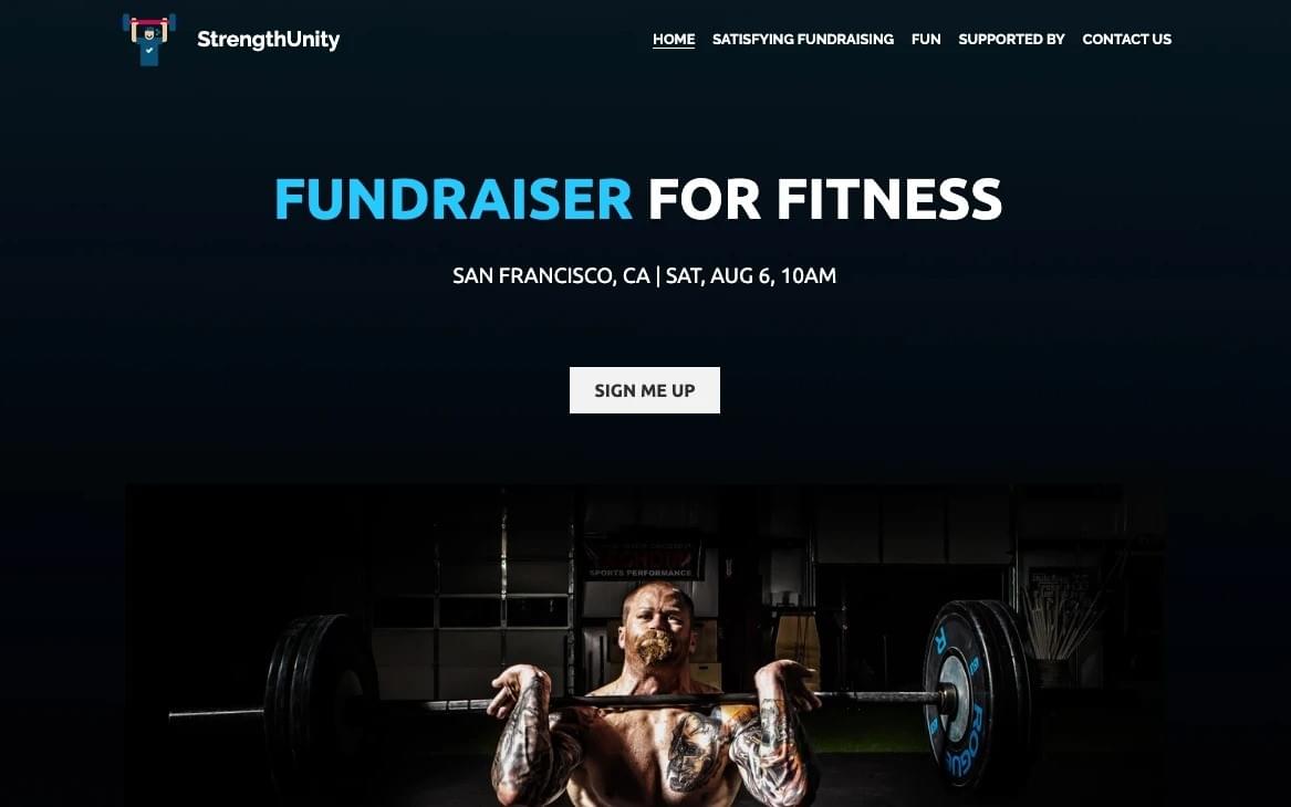 Plantilla de Strikingly