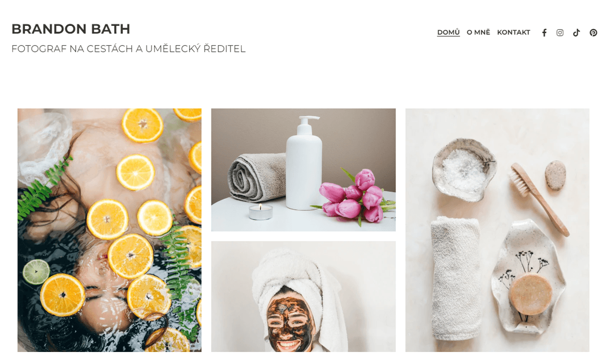 Kachlová fotografická šablona od nápadně