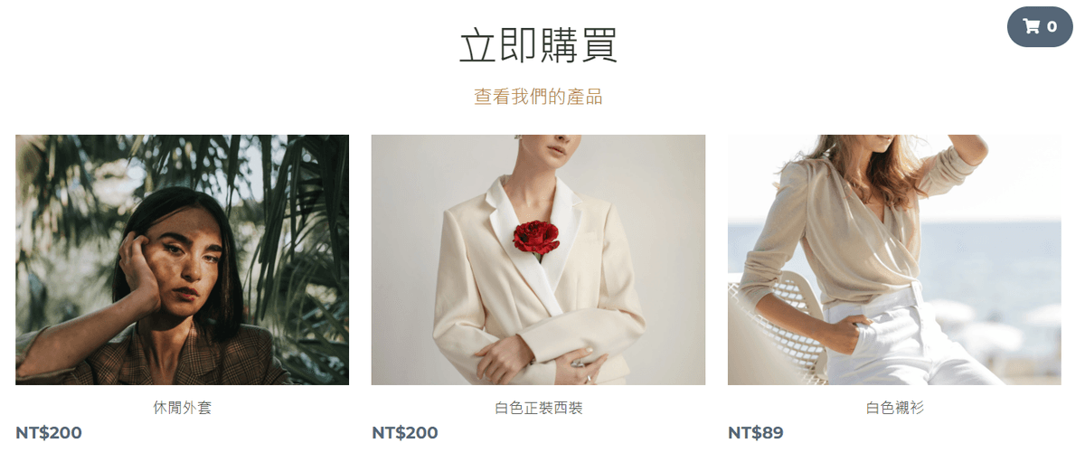 透視線上商店模板