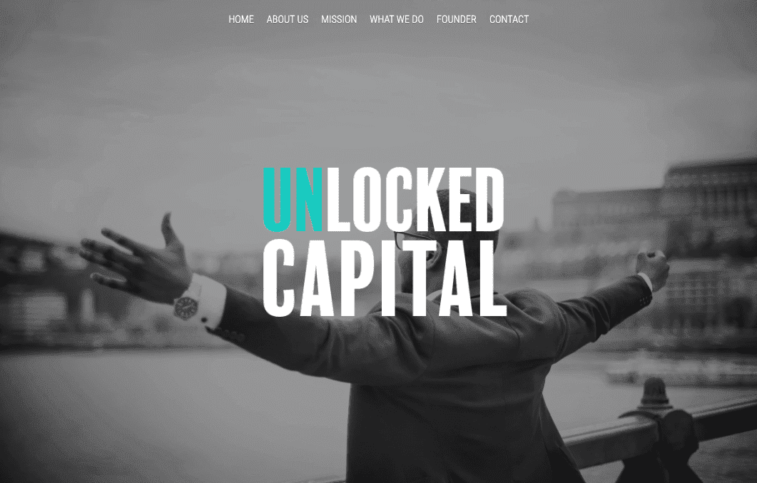 Odemčený design záhlaví webových stránek