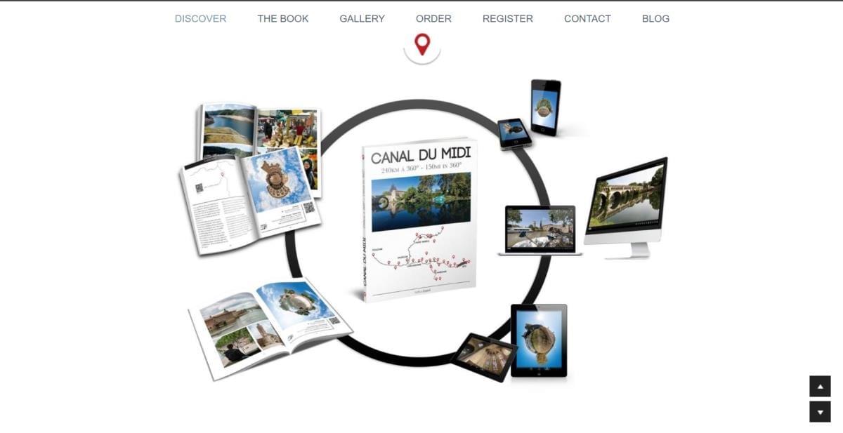 Le site Canal Midi sur Strikingly