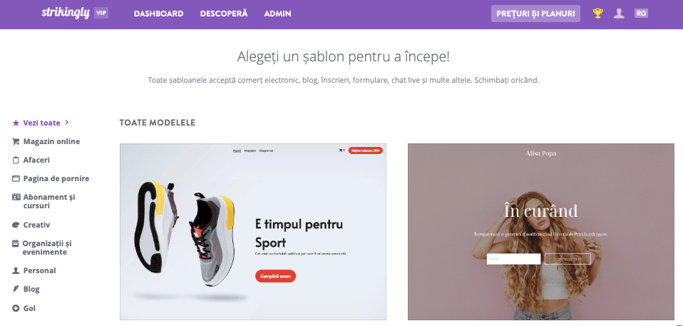 Șabloane de site web ușor de utilizat pentru Micro Business