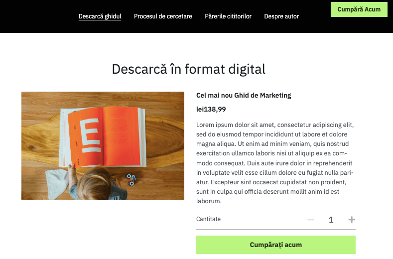 Sjabloon voor het downloaden van digitale goederen