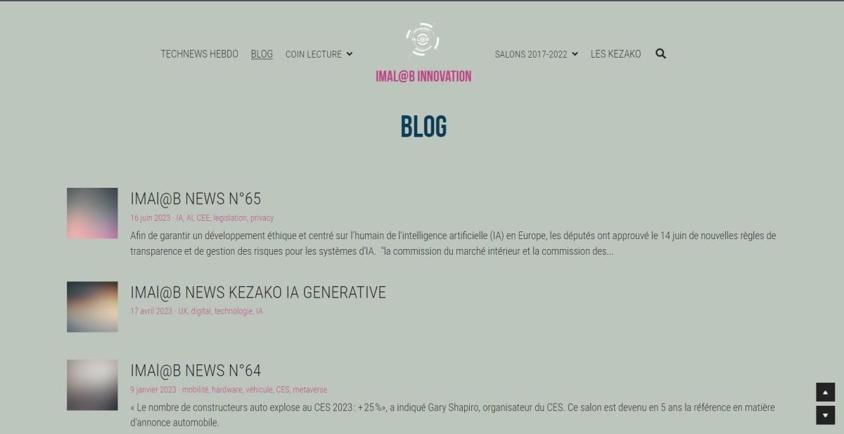 Le site Innovation Websummit sur Strikingly