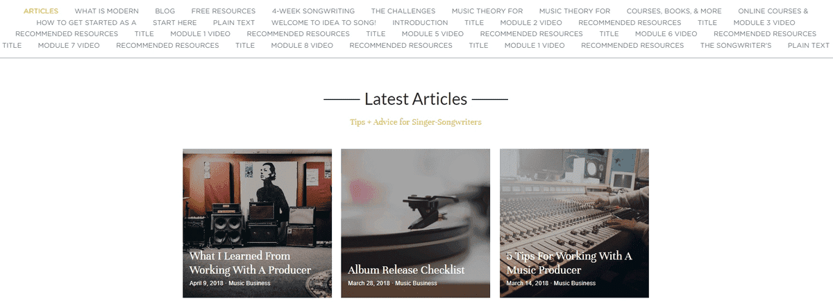 Idei moderne de buletine informative Songtress