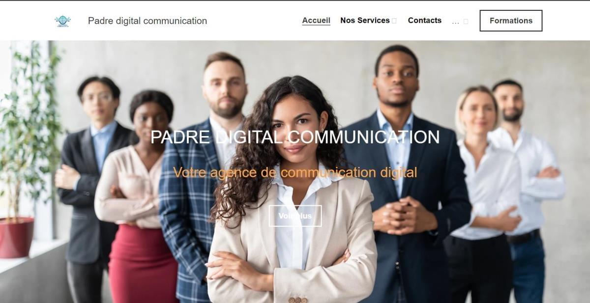 Le site Padredigital sur Strikingly