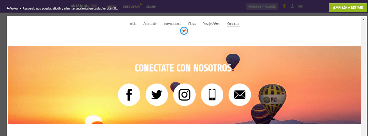 Cómo crear un sitio web exitoso con Strikingly: integración de redes sociales