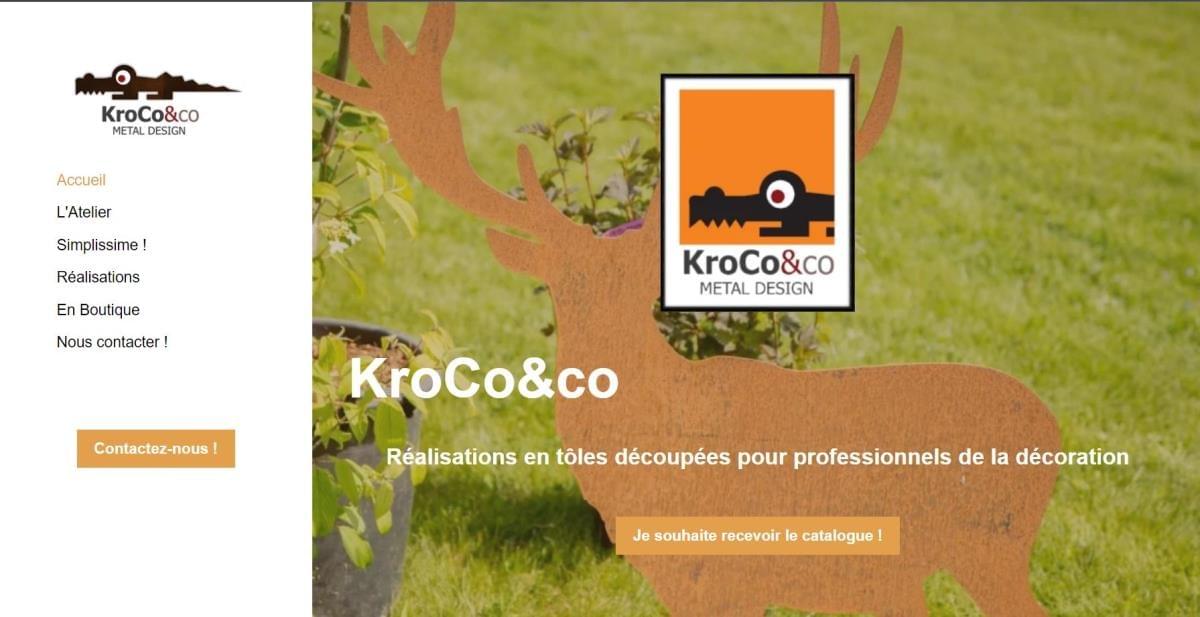 Le site Kroco&Co sur Strikingly