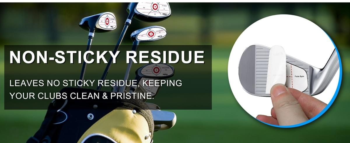 Golf Impact Tape - High-Resolution Strike Stickers for Iron, Wood & Fairway Clubs, Non-Residue, Swin