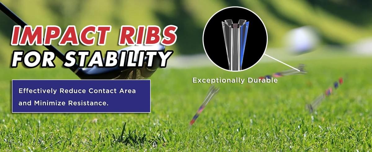 Premium Golf Tees - 5-Prong & 4-Prong Anti-Slip, Enhanced Stability, Unbreakable Golf T 3-1/4