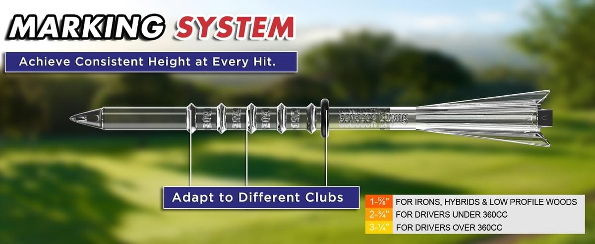 Premium Golf Tees - 5-Prong & 4-Prong Anti-Slip, Enhanced Stability, Unbreakable Golf T 3-1/4