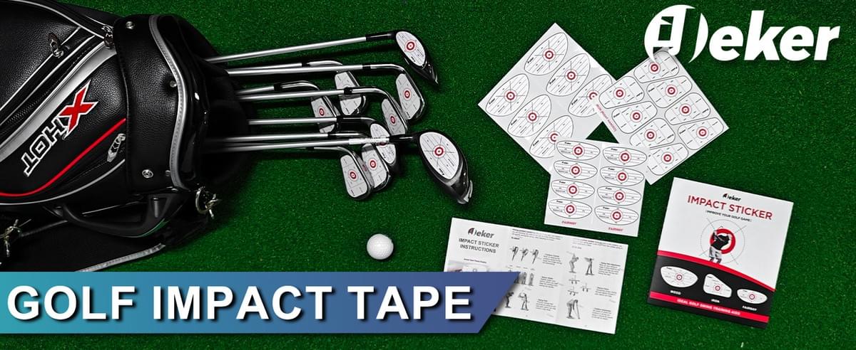 Golf Impact Tape - High-Resolution Strike Stickers for Iron, Wood & Fairway Clubs, Non-Residue, Swin