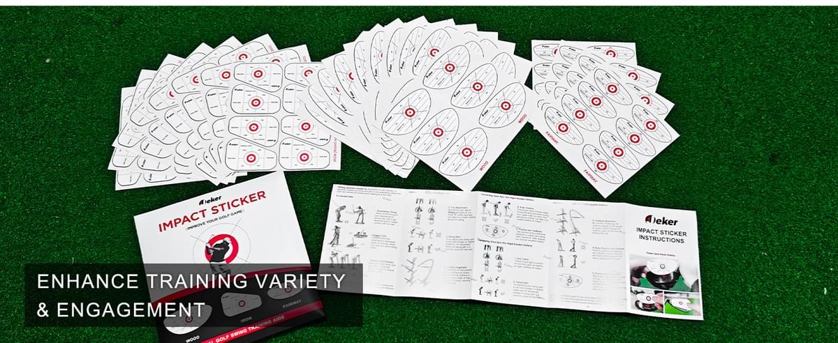 Golf Impact Tape - High-Resolution Strike Stickers for Iron, Wood & Fairway Clubs, Non-Residue, Swin