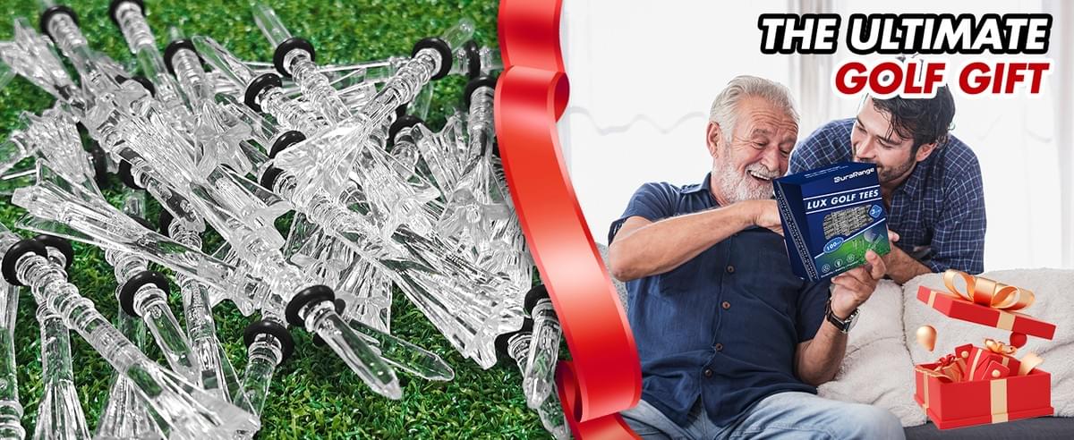 Premium Golf Tees - 5-Prong & 4-Prong Anti-Slip, Enhanced Stability, Unbreakable Golf T 3-1/4