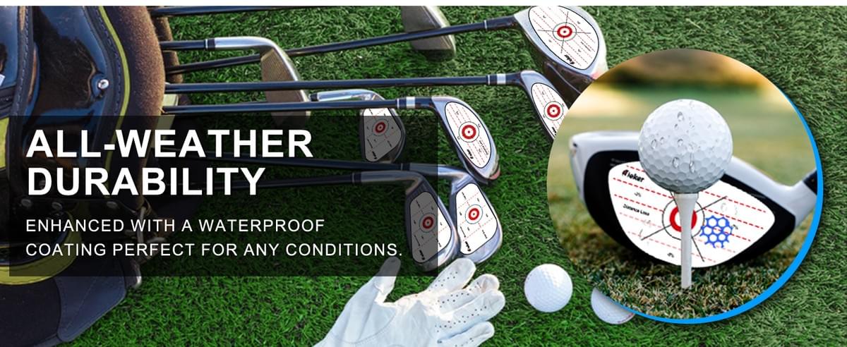 Golf Impact Tape - High-Resolution Strike Stickers for Iron, Wood & Fairway Clubs, Non-Residue, Swin